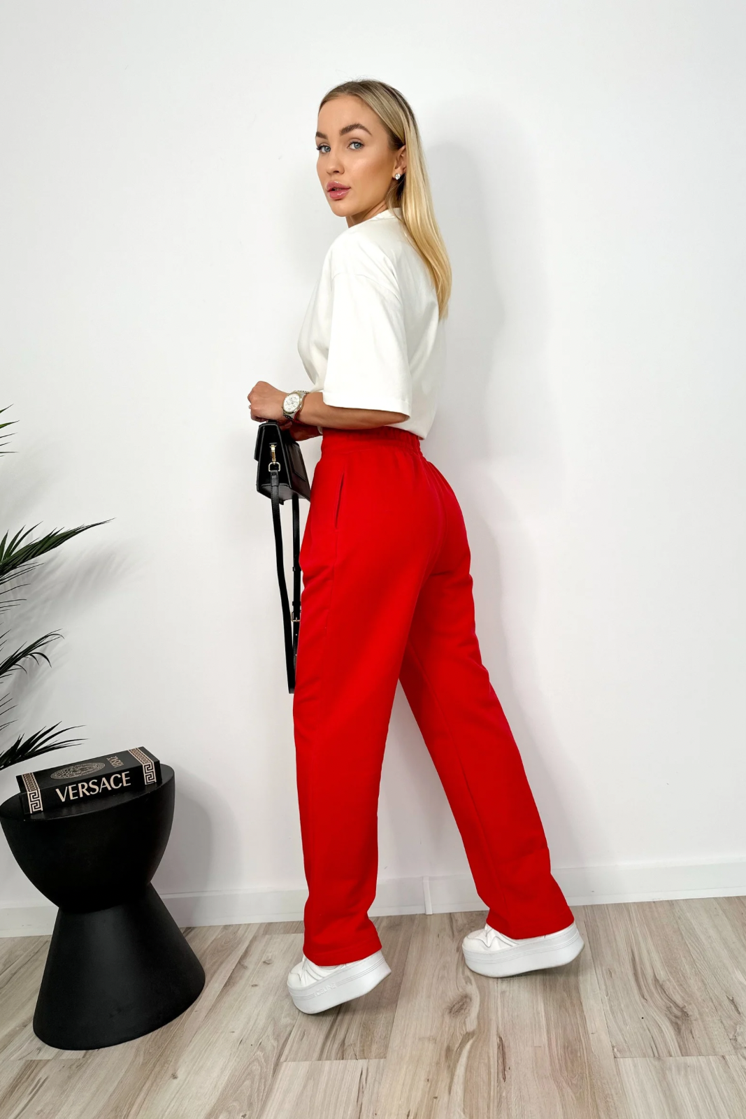 Jogginghose in der Taille geschnitten ARIES rot