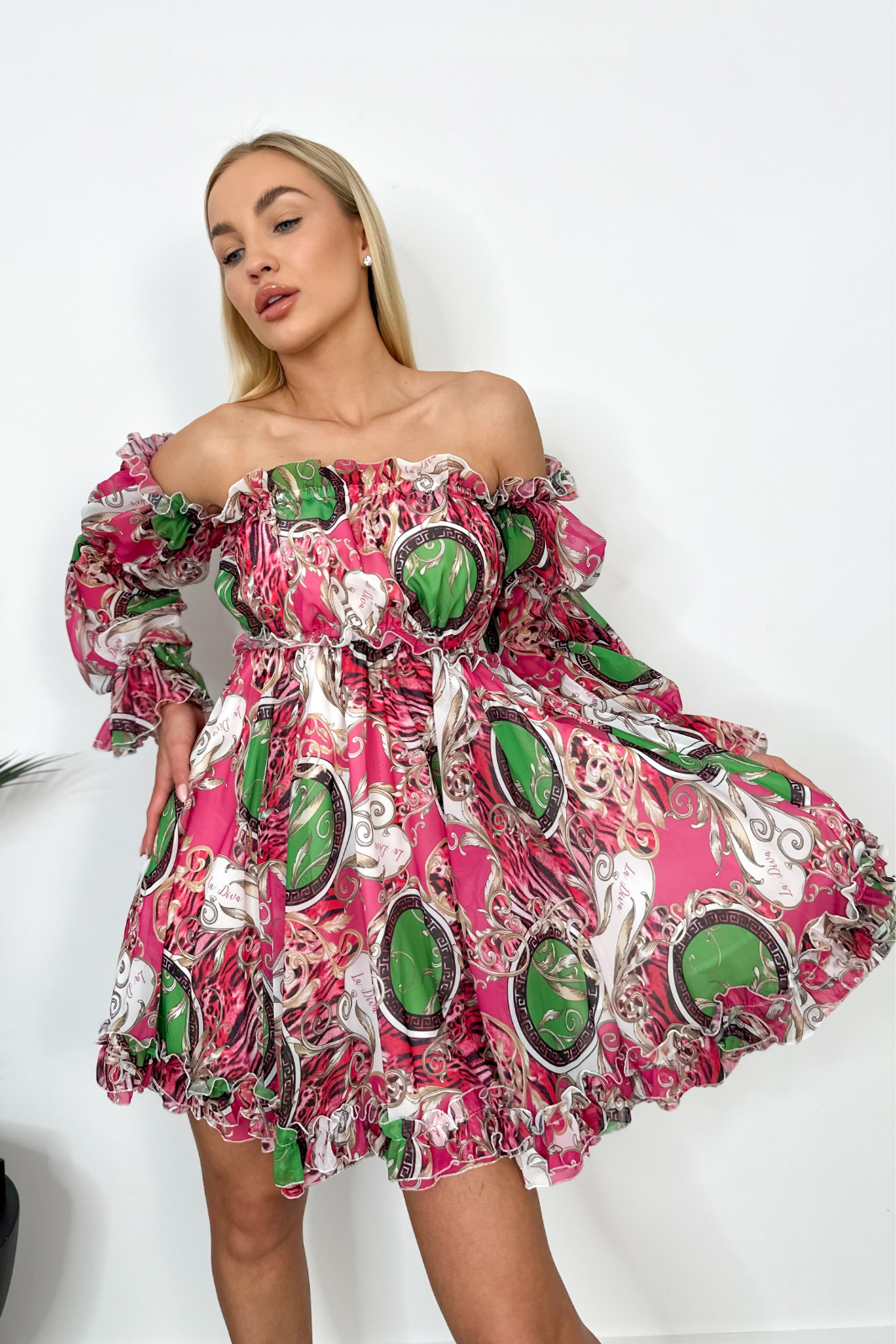 Paillettenkleid BELLA print