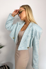 LILY Muster Jacke blau