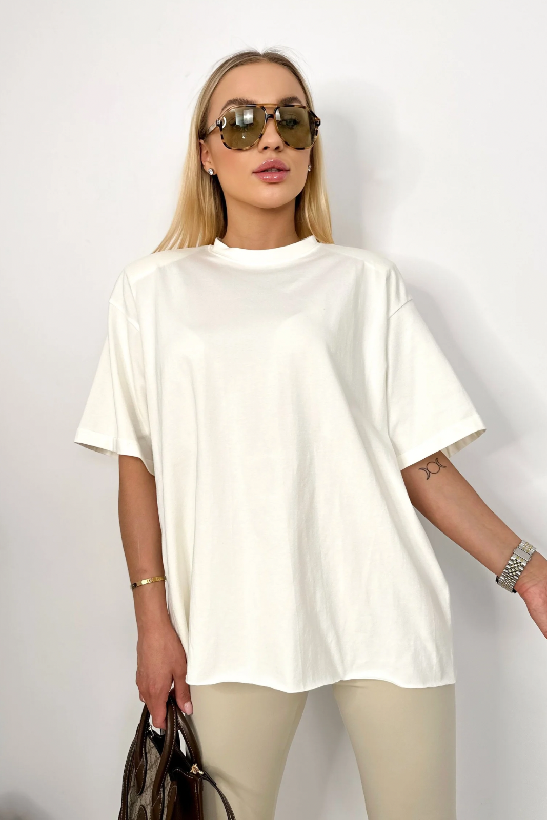 LIZA cremefarbenes T-shirt