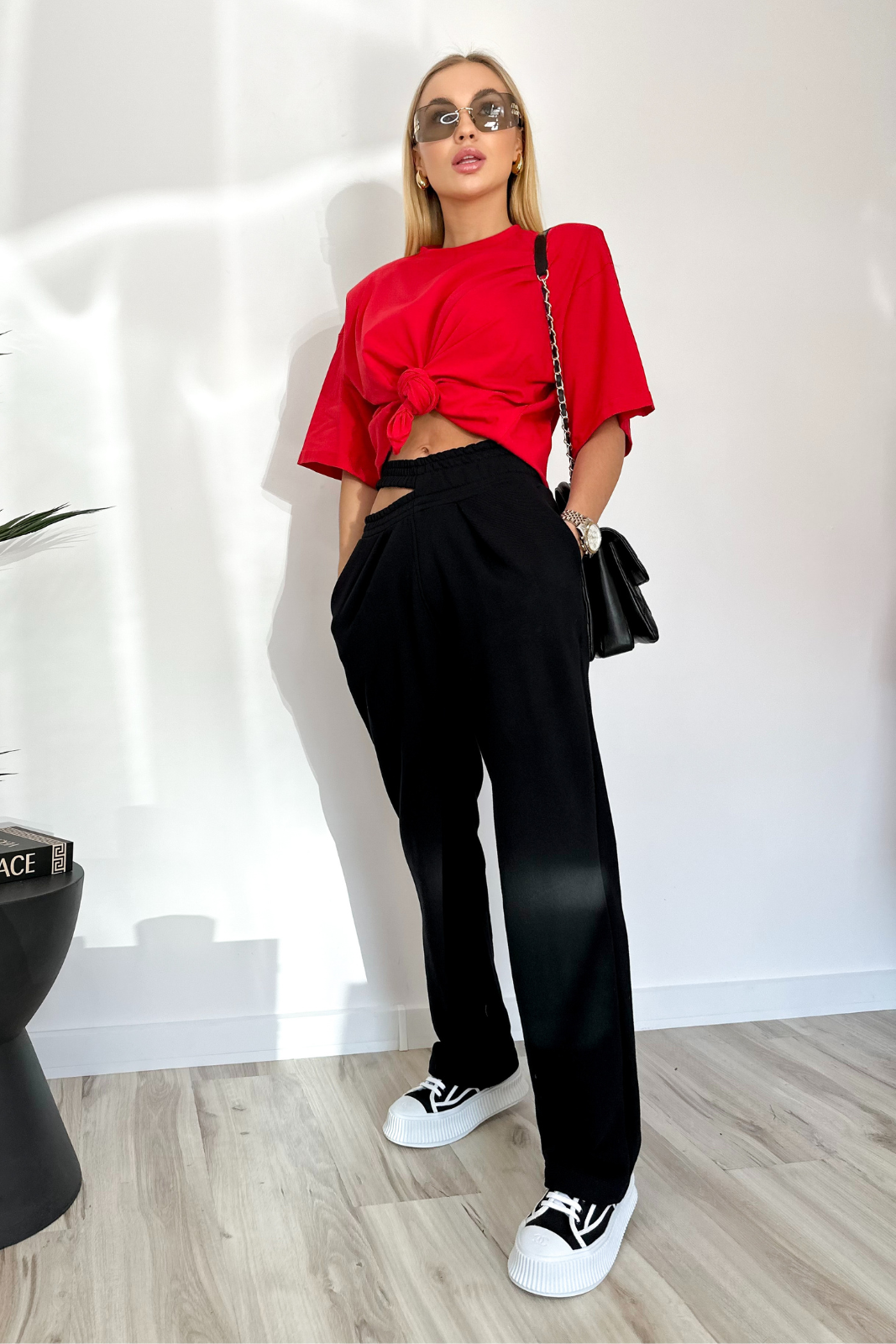 ARIES Taillierte Jogginghose schwarz