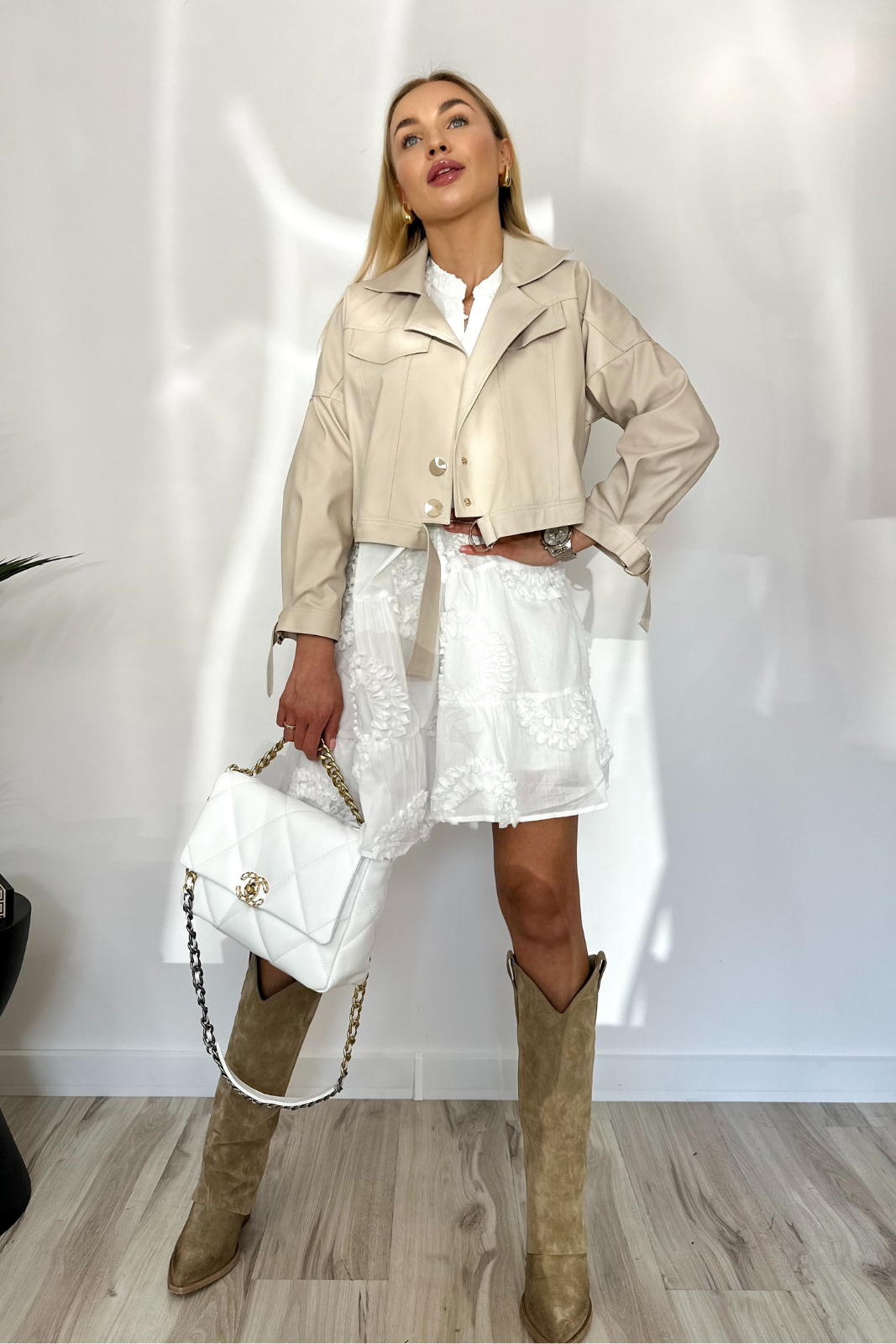 CHERRY weißes Kleid