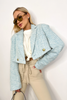 LILY Muster Jacke blau