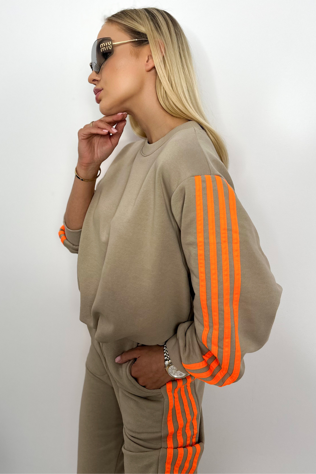 Trainingsanzug Set OLIVIA beige